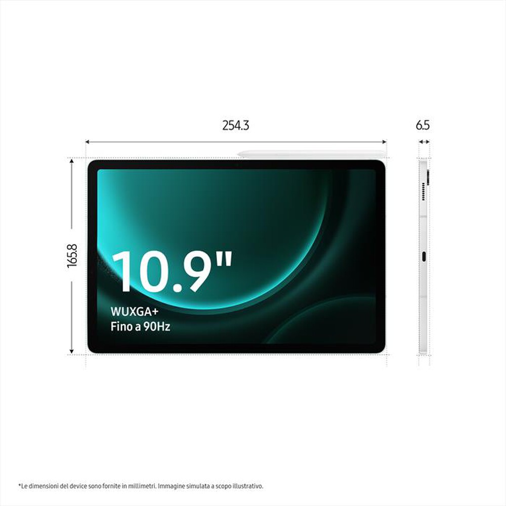 "SAMSUNG - Galaxy Tab S9 FE 6+128GB 5G-Gray"
