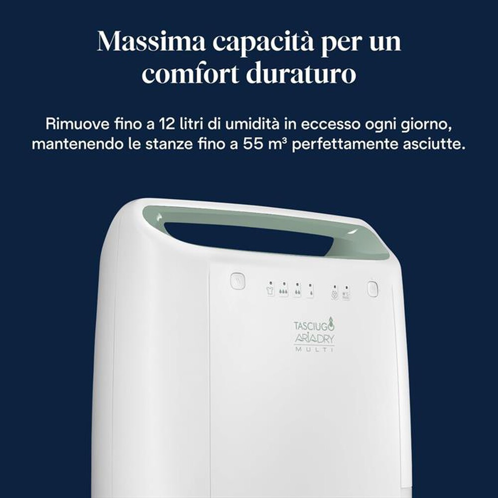 Immagine del prodotto DE LONGHI - Deumidificatore Tasciugo AriaDry DEX212SF-Bianco