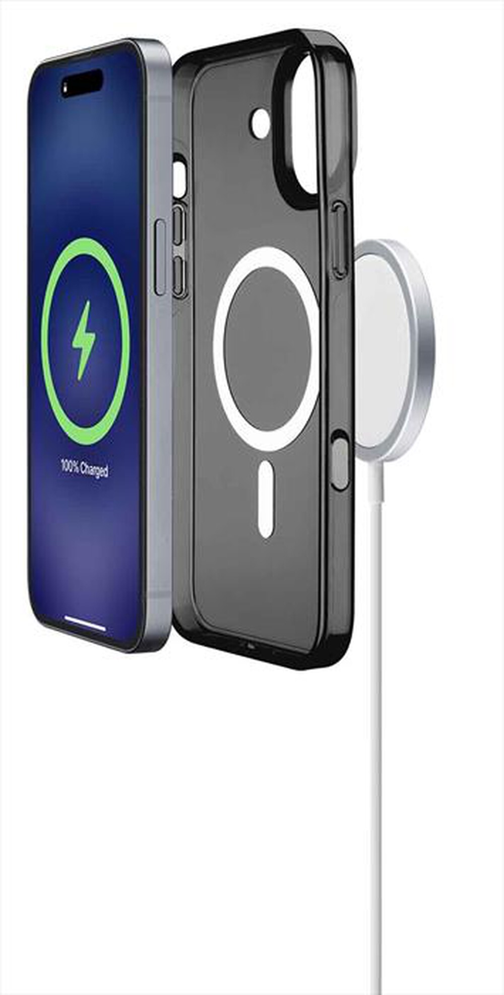 Immagine del prodotto CELLULARLINE - Cover case GLOSS MAG per iPhone 16-Black