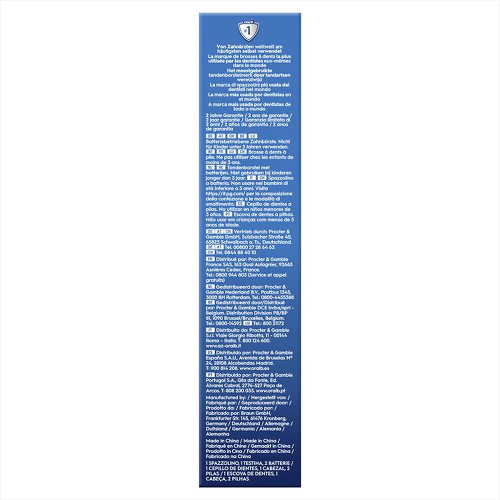 "ORAL-B - Spazzolino elettrico PW BATTERIA DB5-NERO"