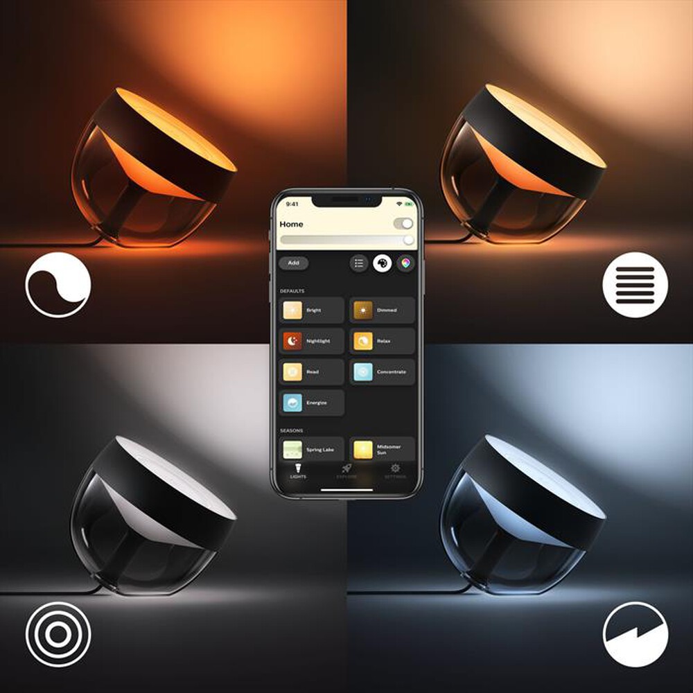Immagine del prodotto PHILIPS - HUE IRIS LAMPADA DA TAVOLO NERA-Multicolore