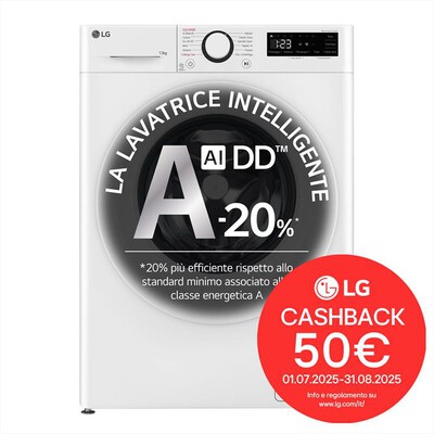 LG - Lavatrice AI DD R3 F4R3013NSWW 13kg Classe A-Bianco