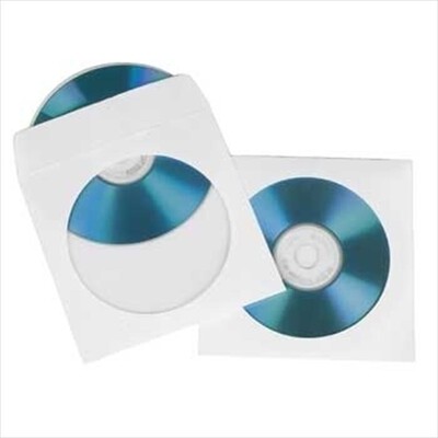 HAMA - BUSTE PORTACD/DVD 25PZ-BIANCO/TRASPARENTE