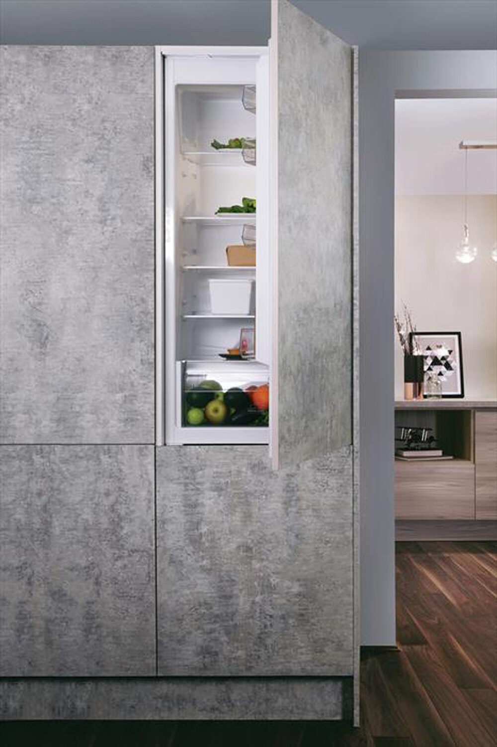 "HOTPOINT ARISTON - Frigorifero 1 porta S 12 A1 D/HA 2 Classe E 209 lt-Stainless steel"