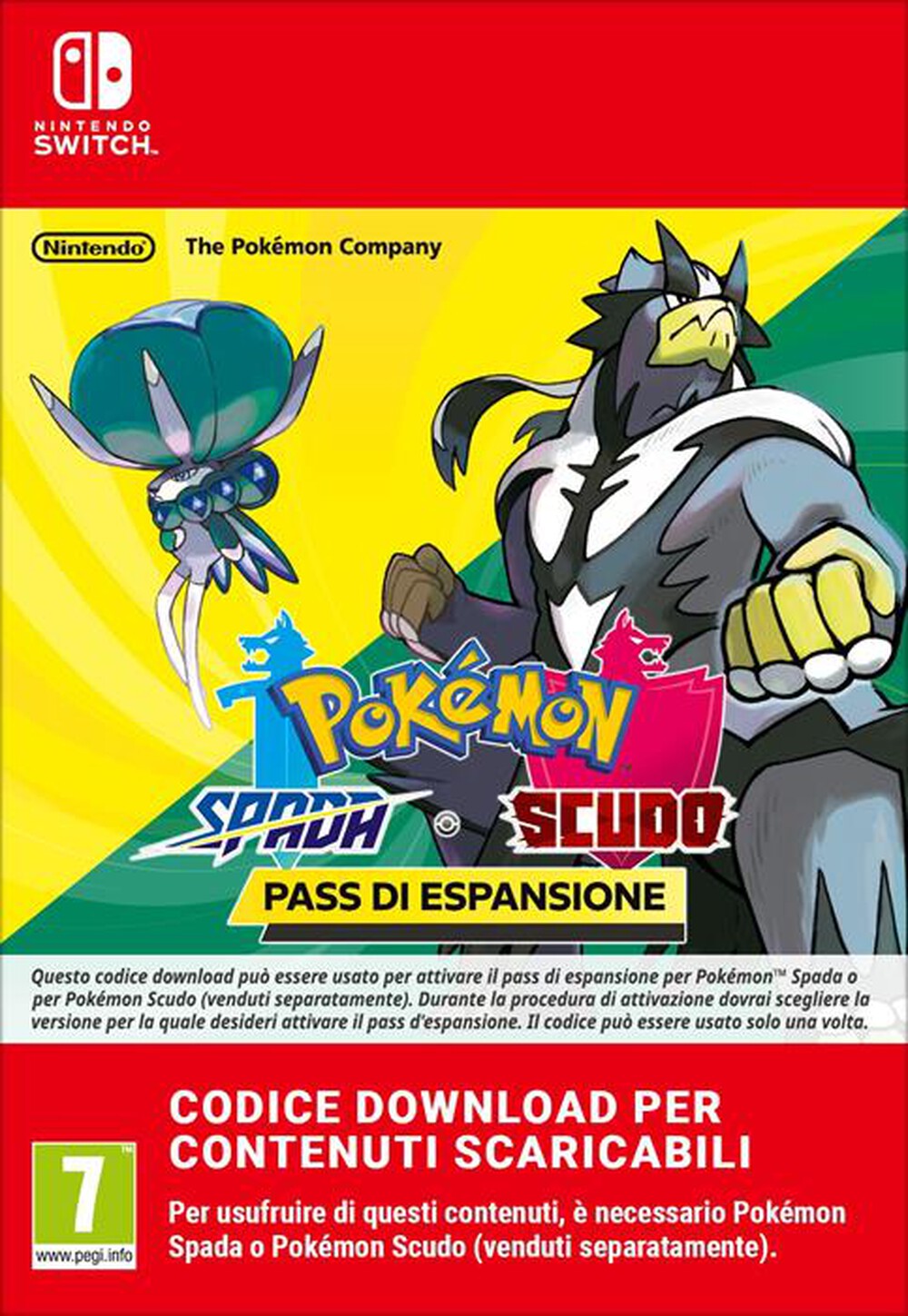 Immagine del prodotto NINTENDO - PASS DI ESPANSIONE DI POK&Eacute;MON SPADA O SCUDO - DLC