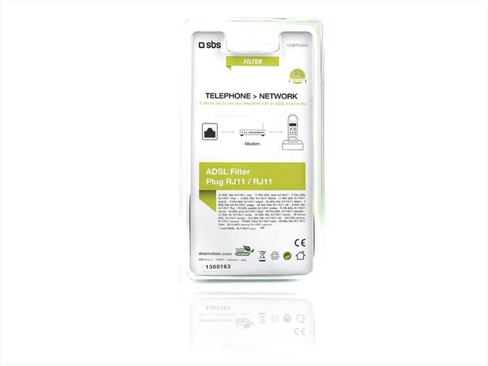 "EKON - Filtro ADSL Plug RJ11/RJ11 CO9TF2000"