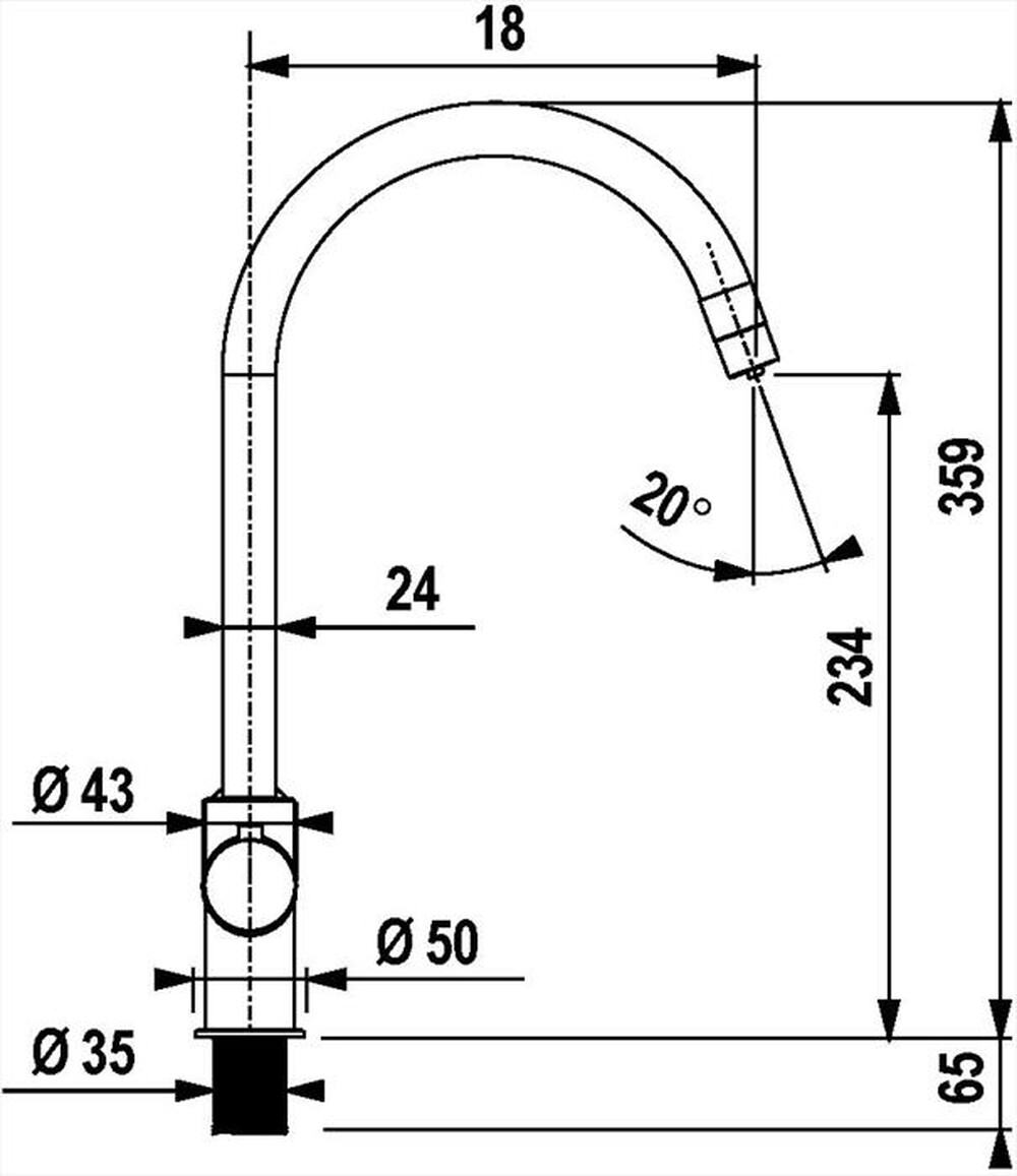 "SCHOCK - Aquapura alto 80 Miscelatore-Cromato"