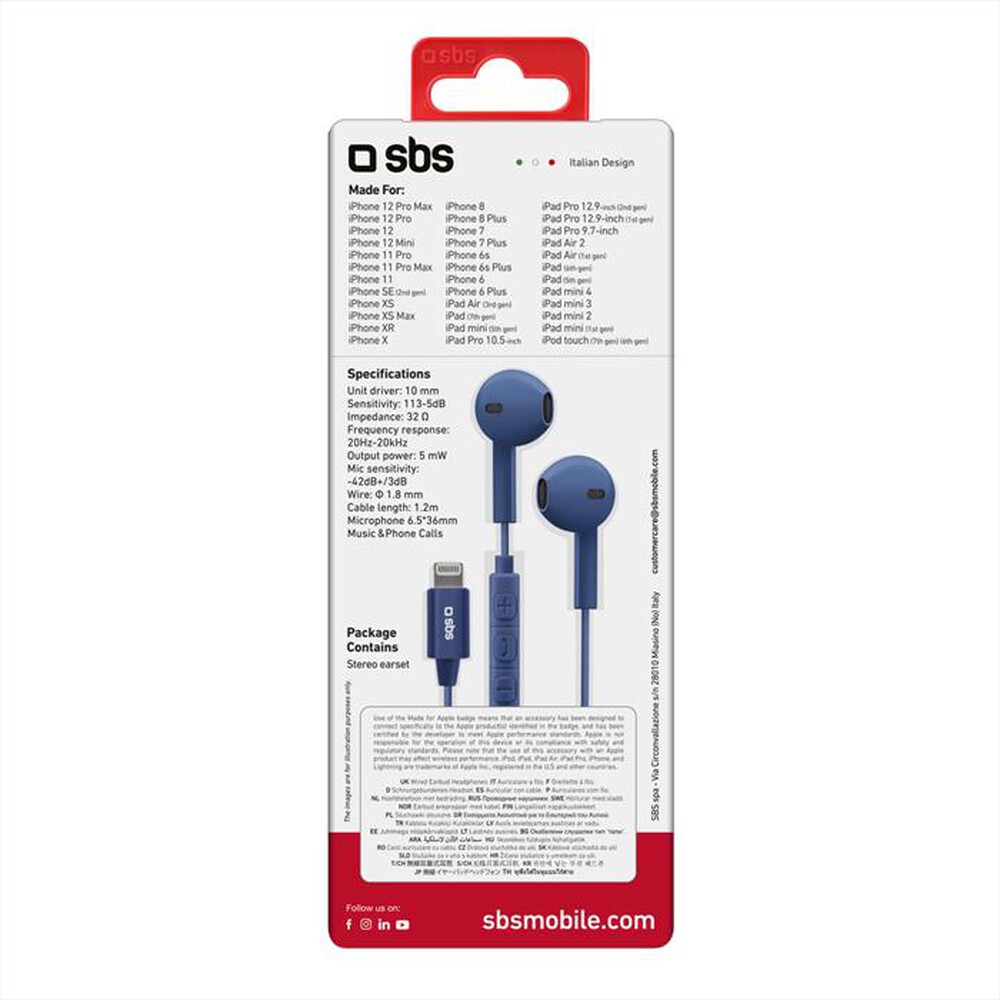 "SBS - TEEARLIGHAPB-BLU"