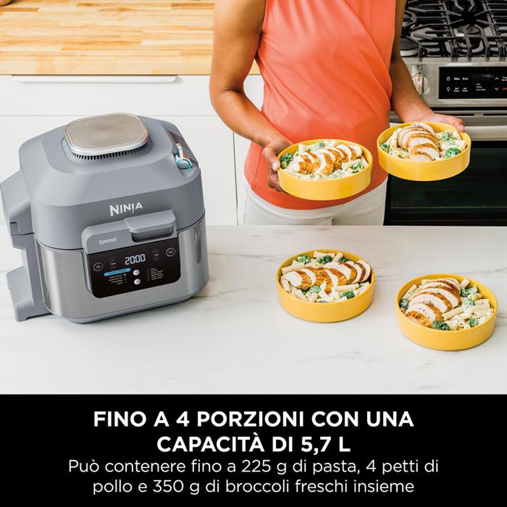 "NINJA - Rapid cooker-friggitrice aria Speedi ON400EU-grigio"