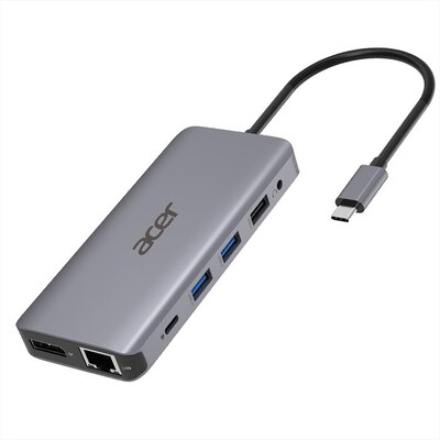 ACER - ACER ADATTATORE MULTIPORTA USB TYPE-C 12 IN 1-Argento