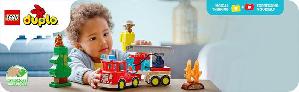 Immagine del prodotto LEGO - DUPLO Autopompa con manichetta e pompiere - 10473-Multicolore