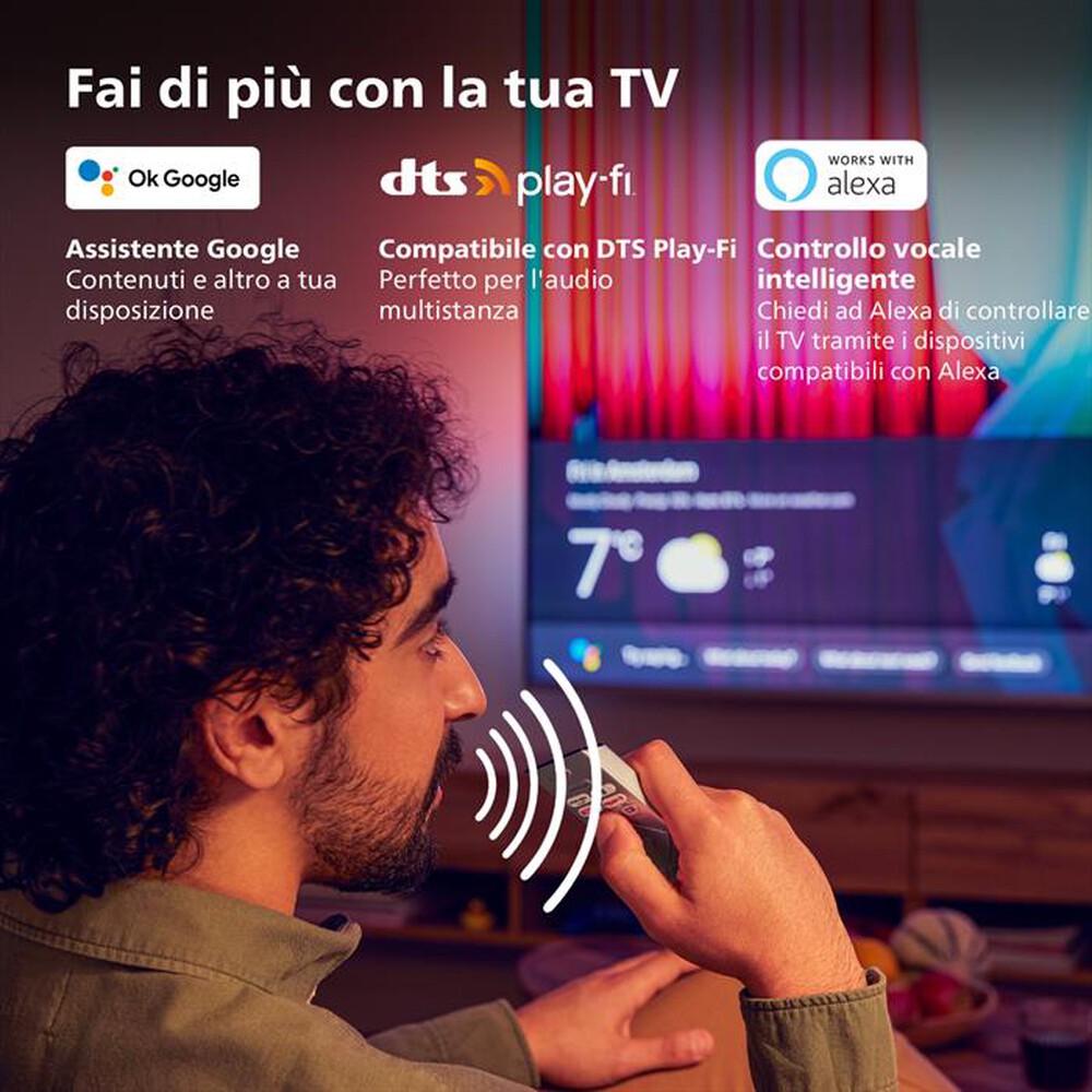 Immagine del prodotto PHILIPS - Ambilight Smart TV OLED UHD 4K 55" 55OLED807/12-Silver