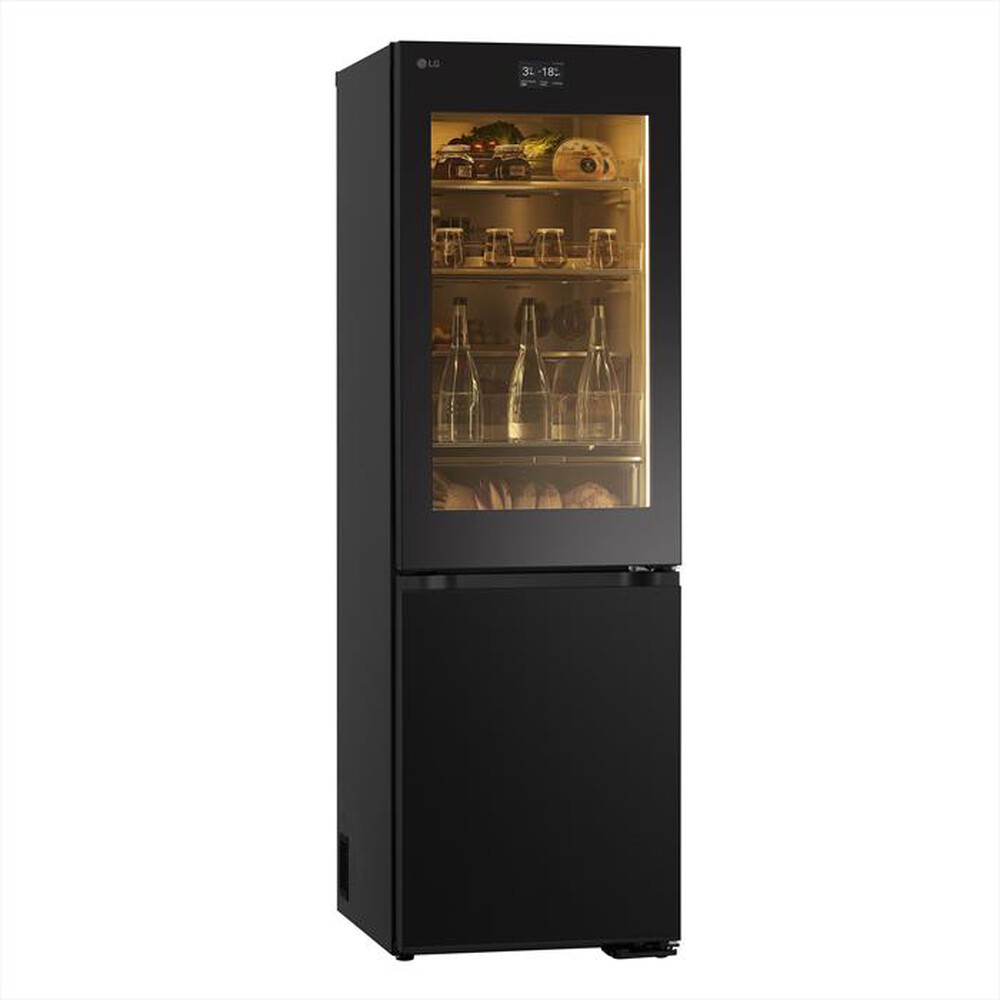 "LG - Frigorifero combinato GBG7190CEV Classe C 349L-Black"