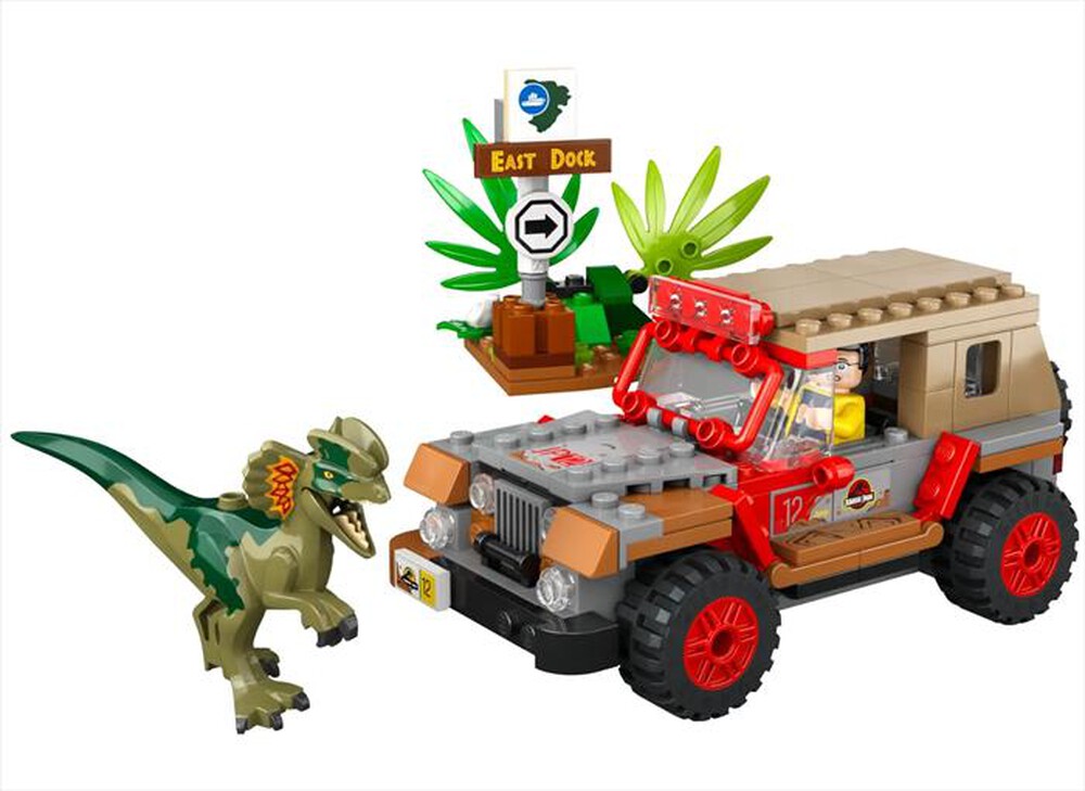 "LEGO - JURASSIC WORLD L’agguato del Dilofosauro - 76958-Multicolore"