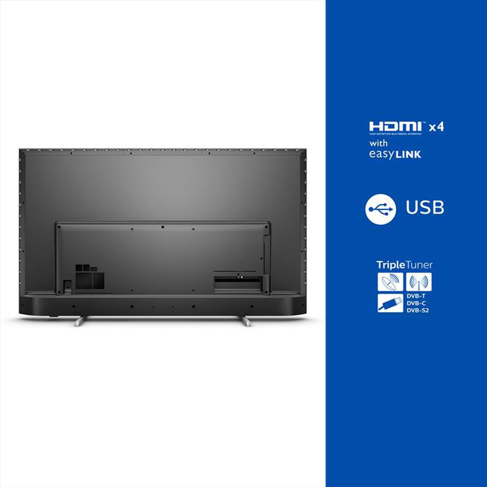 Immagine del prodotto PHILIPS - Smart TV LED AMBILIGHT ANDROID 4K 43" 43PUS7956/12-Silver