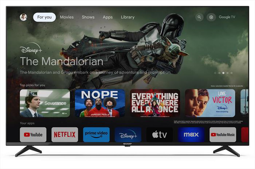 "SHARP - Smart TV LED UHD 4K 55\" 55GL4260-nero"