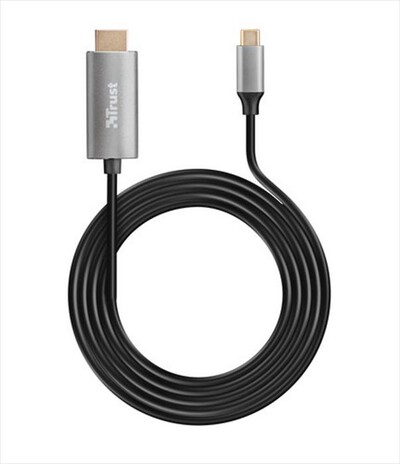 TRUST - CALYX USB-C TO HDMI CABLE - Black/Grey