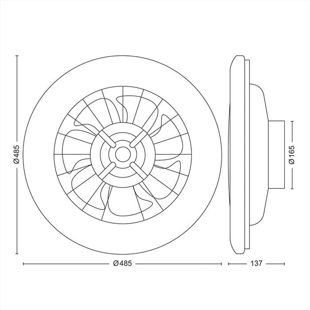 Immagine del prodotto PHILIPS - PLAFONIERA CON VENTILATORE AMIGO 42+20 W-Bianco