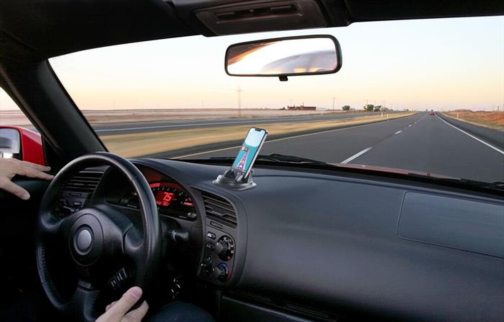 "CELLULARLINE - Supporto porta telefono da auto DASH HUB 360-Nero"