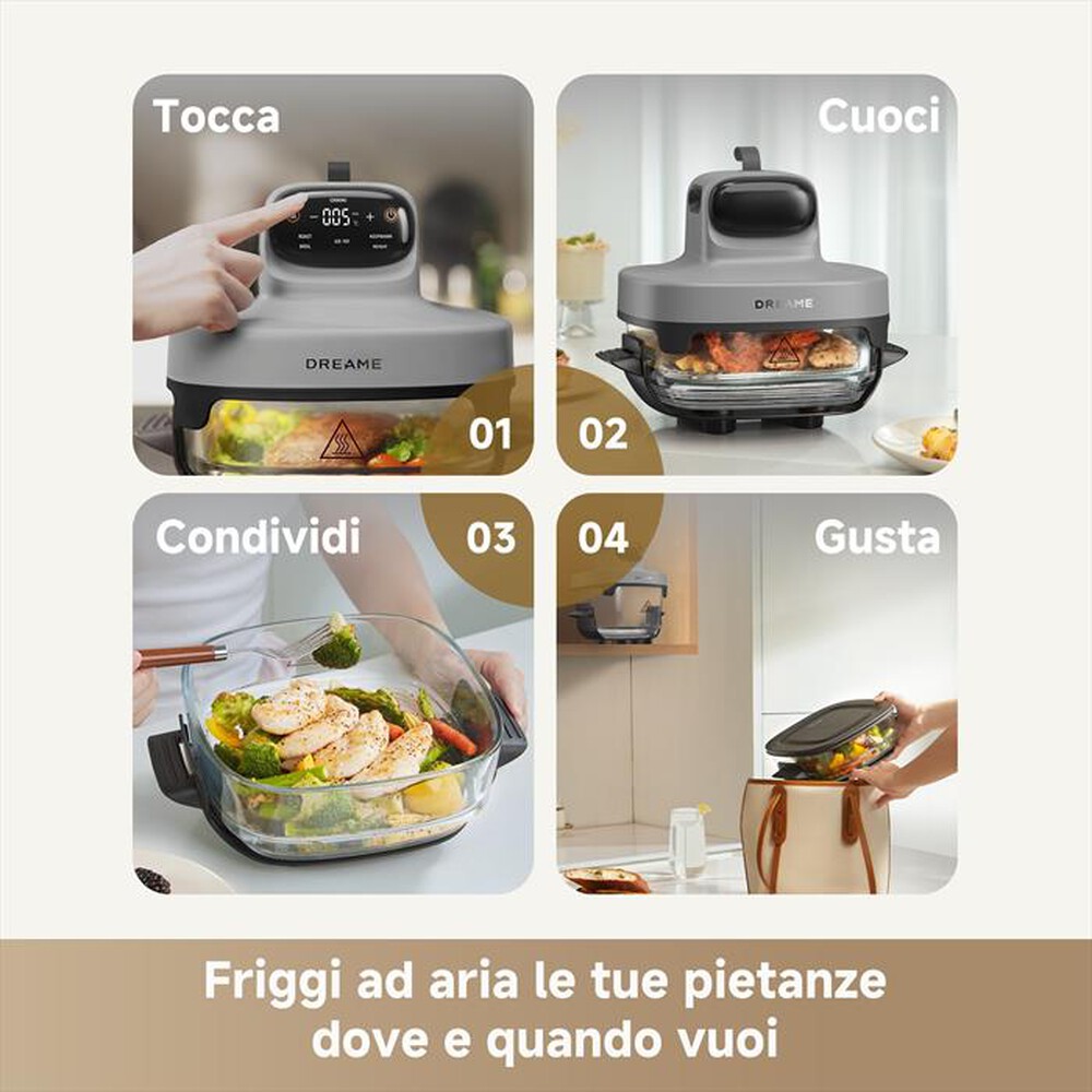 Immagine del prodotto DREAME - Friggitrice ad aria TASTI AIRF-Grigio