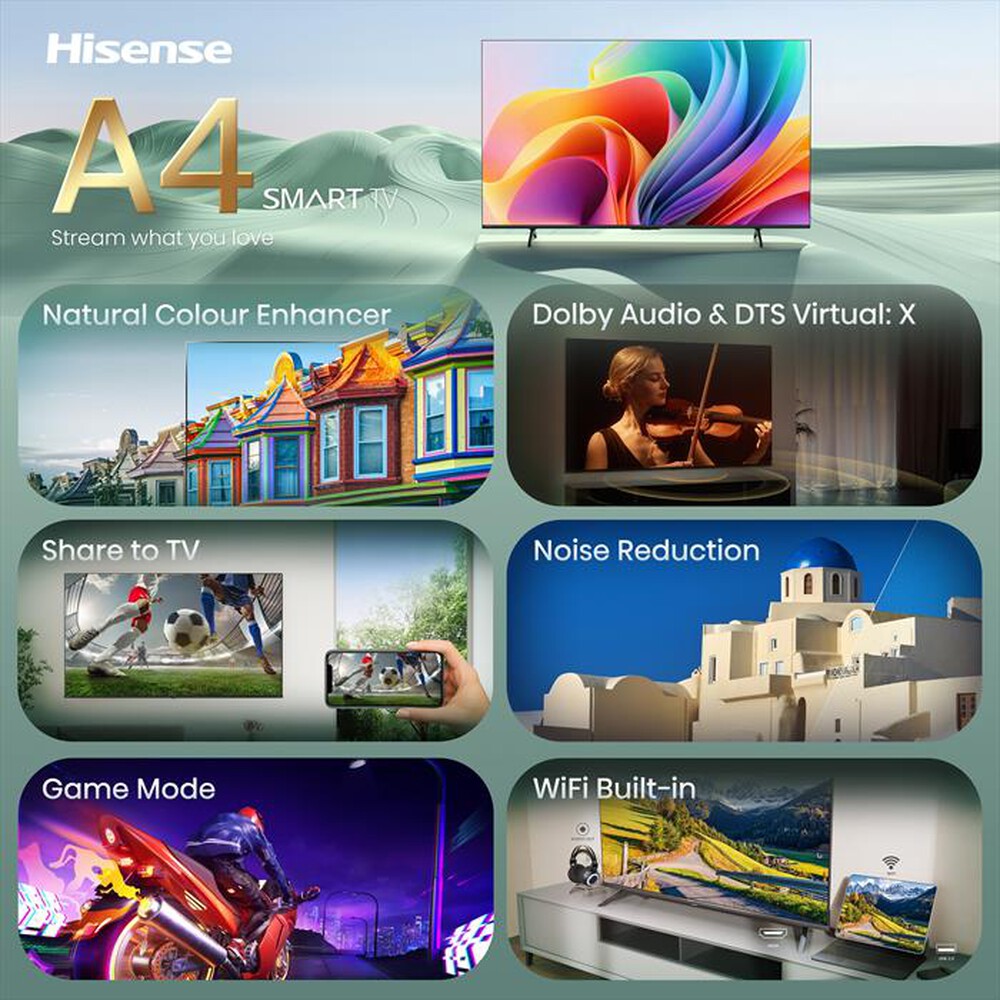 Immagine del prodotto HISENSE - Smart TV LED HD READY 32" 32A49S-NERO