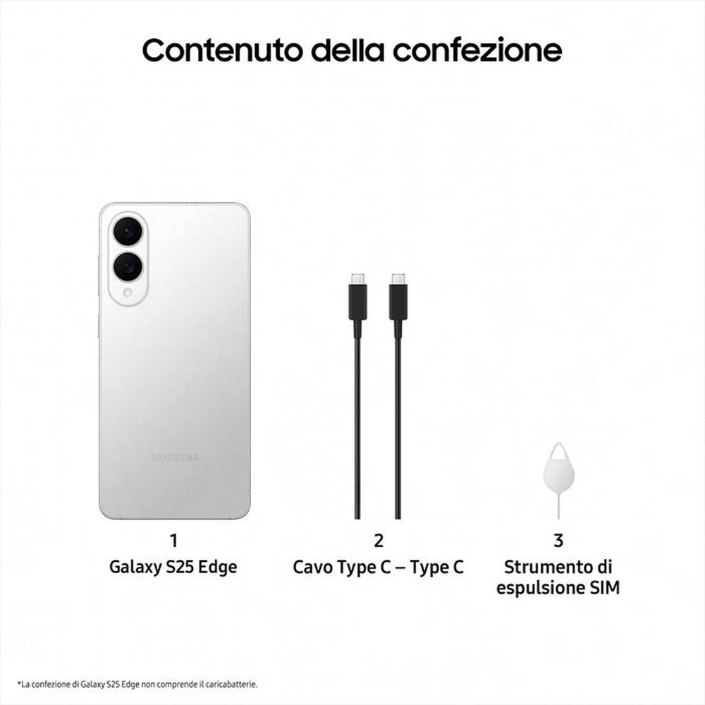 Immagine del prodotto SAMSUNG - Galaxy S25 Edge 12+256GB-Titanium Silver