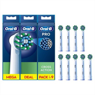 ORAL-B - TESTINE DI RICAMBIO PRO CROSS ACTION-Bianco