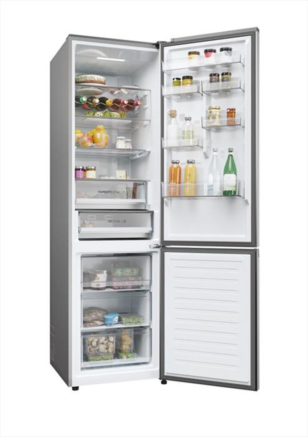 "HAIER - Frigorifero combinato HDPW5620CNPK Classe C 406 lt-Argento"