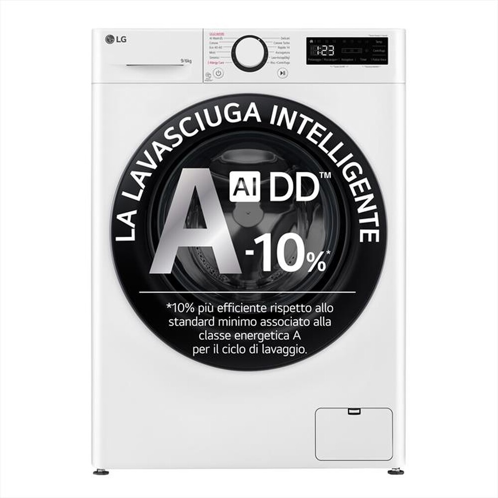 Immagine del prodotto LG - Lavasciuga AI DD D4R3009NSWB 9/6 Kg Classe A-Bianca