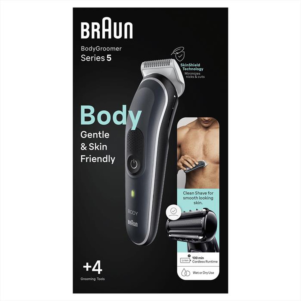 "BRAUN - Rasoio CORPOSERIES 5 5360-Nero"