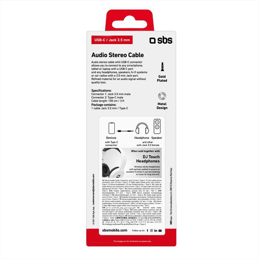 "SBS - TECABLE35TYCK-Nero"
