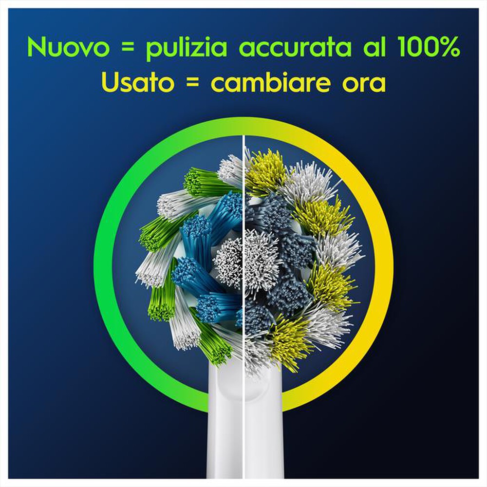 "ORAL-B - TESTINE DI RICAMBIO PRO CROSS ACTION-Bianco"