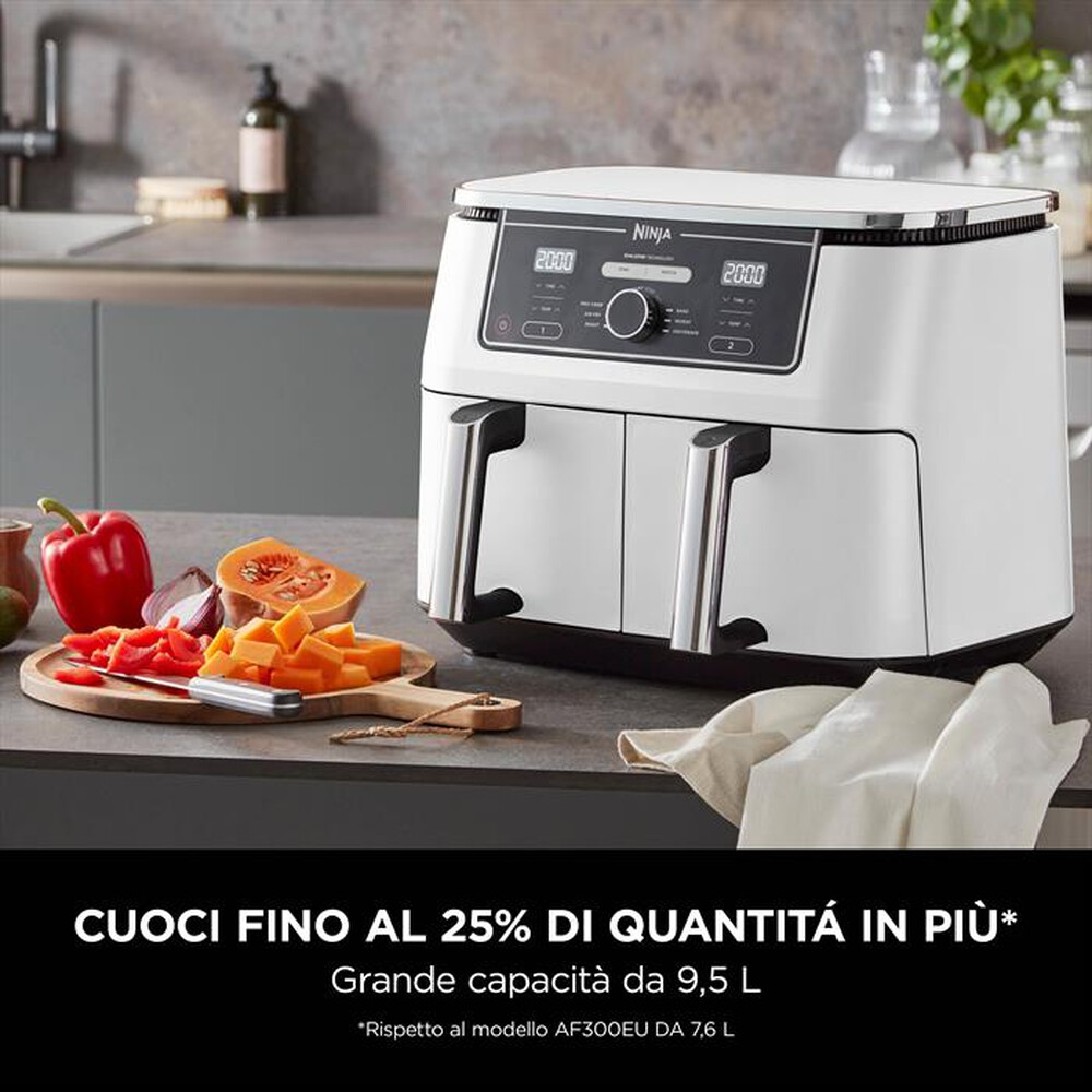 "NINJA - FRIGGITRICE AD ARIA DOPPIA MAX9,5L AF400EUWH-Bianca"