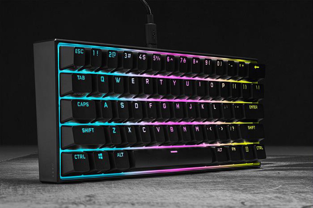 "CORSAIR - Tastiera K65 RGB MINI-Nero"