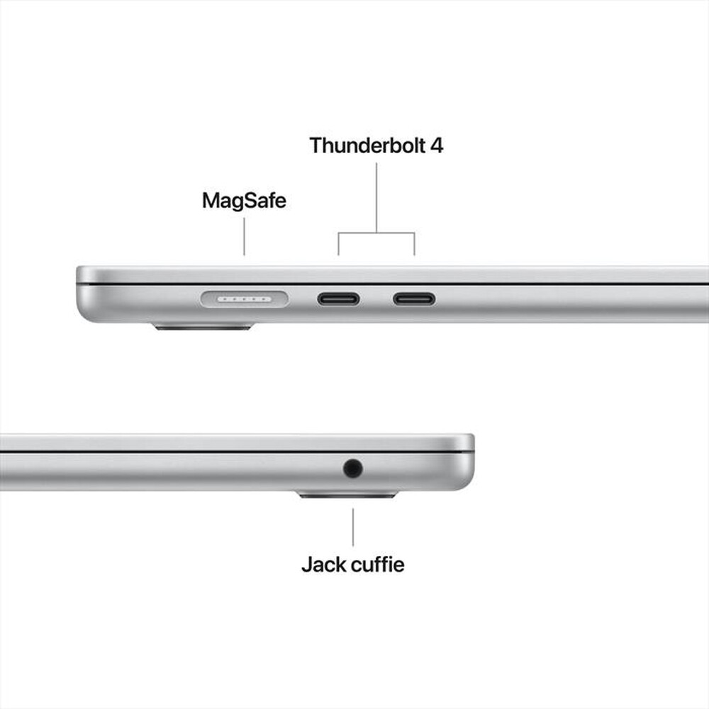 Immagine del prodotto APPLE - MacBook Air 15'' M4 10 CPU 10 GPU 24GB 512GB SSD-Argento
