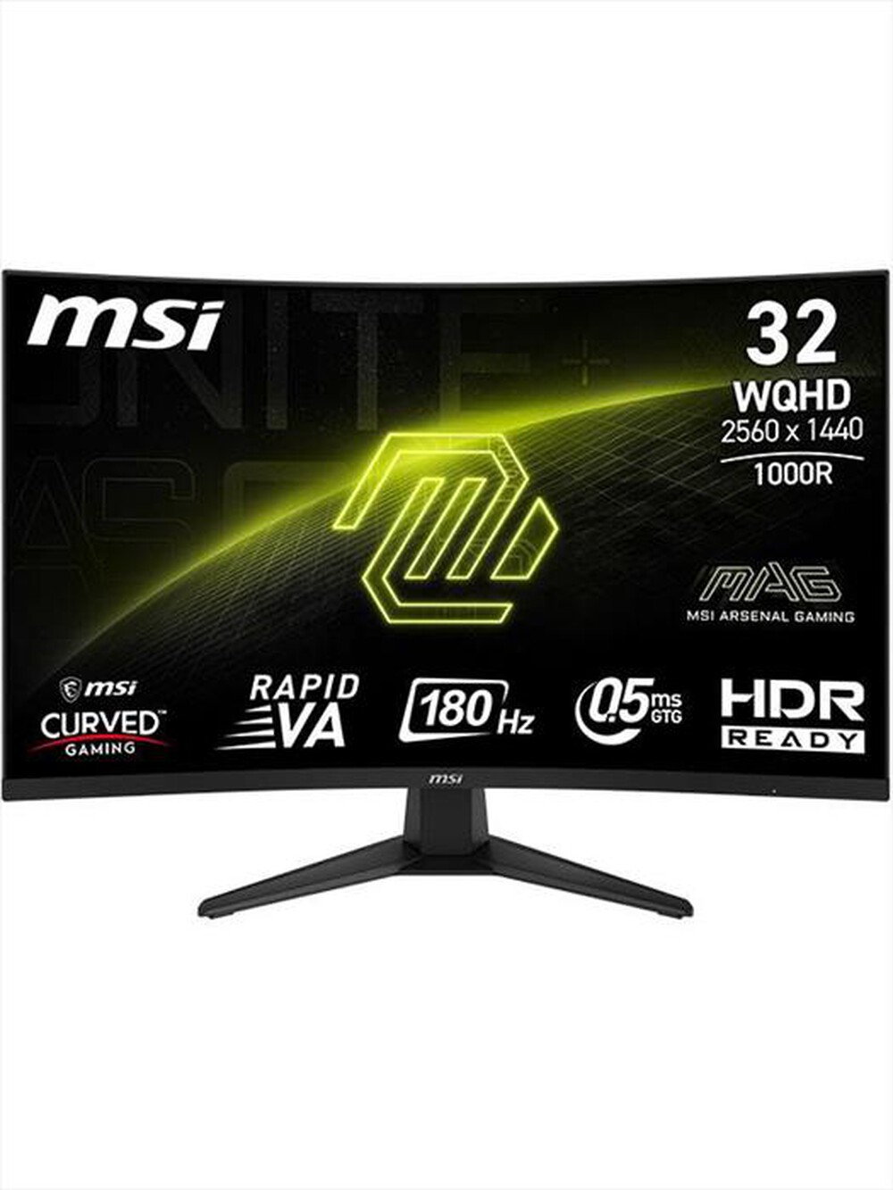 MSI - Monitor LED 31,5" MAG 325CQF-Nero