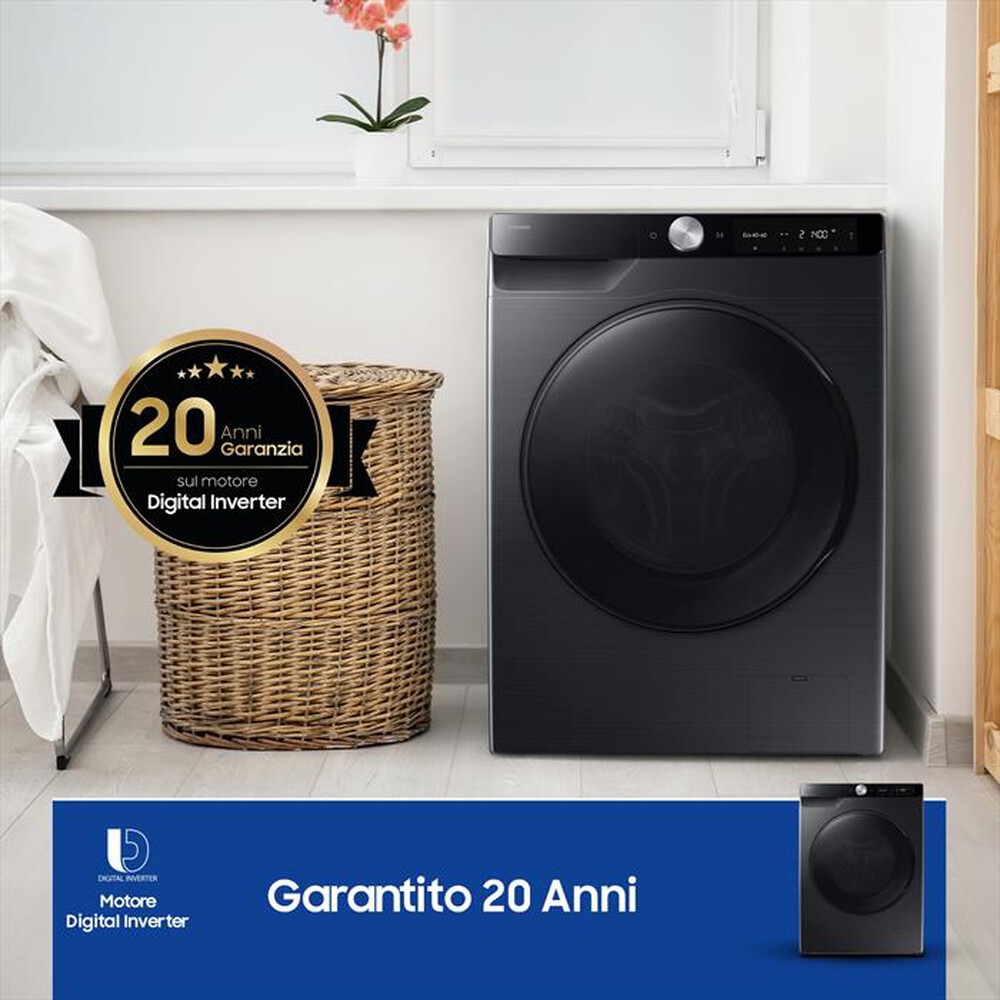 Immagine del prodotto SAMSUNG - Lavasciuga WD90DG6G94BBU3 9/5KG Classe A-nera con oblò e display nero