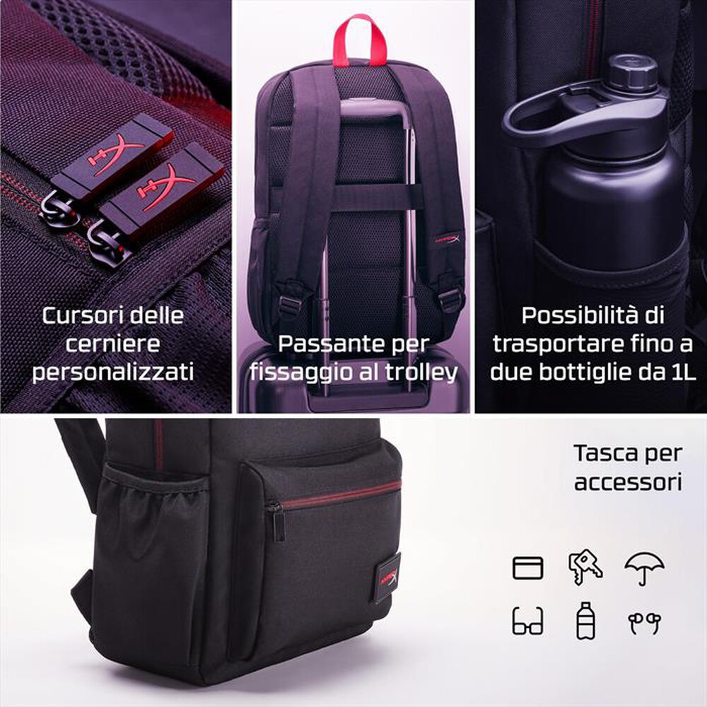 "HYPERX - ZAINO DELTA-Nero"