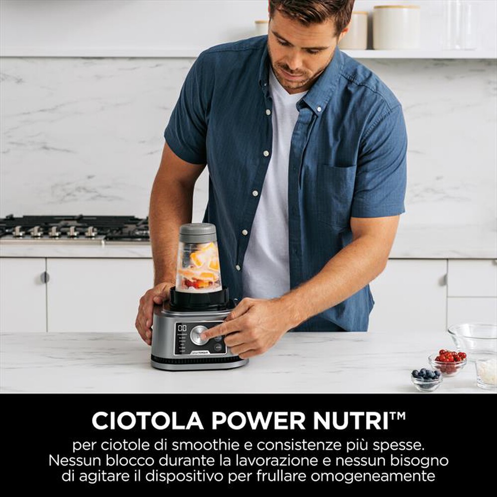 "NINJA - Frullatore 3 in 1 POWER NUTRI CB350EU-GRIGIO/NERO"