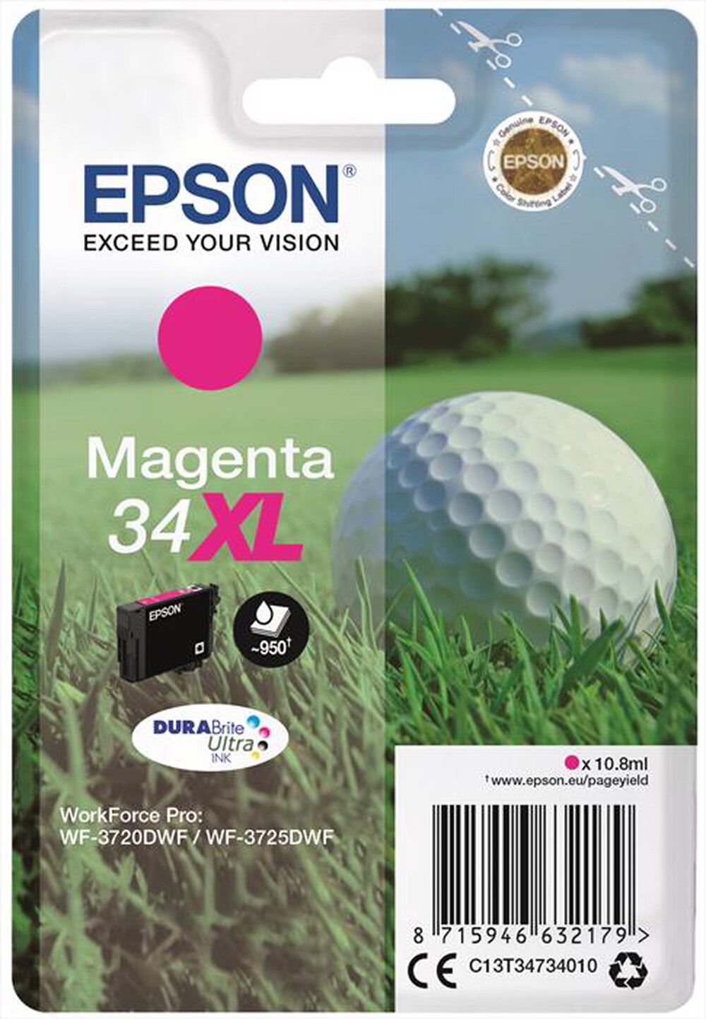 "EPSON - C13T34734020-Magenta XL"