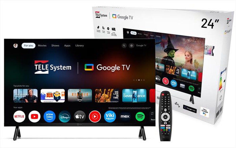 Immagine del prodotto TELESYSTEM - TV LED HD READY 24" FL SMG15-BLACK