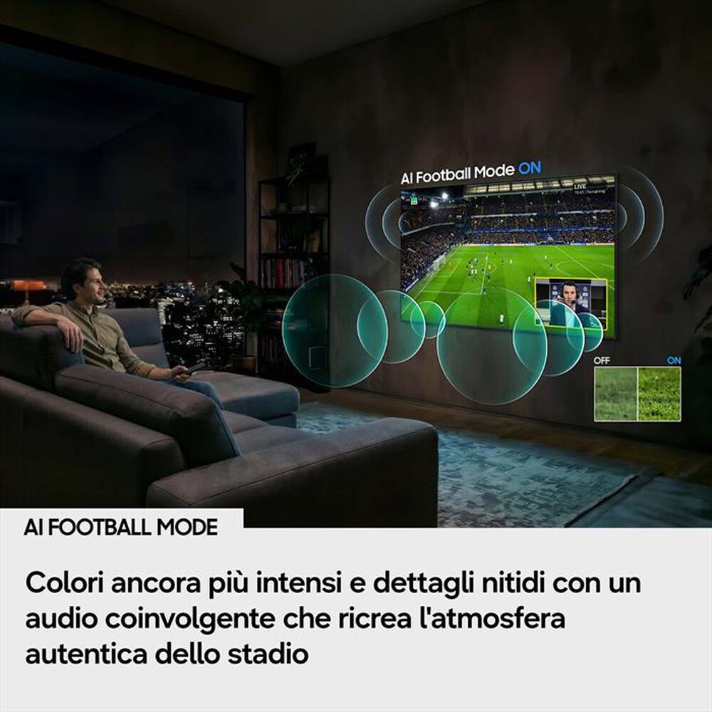 Immagine del prodotto SAMSUNG - Smart TV Mini LED 4K AI 55" UE55M80HAUXZT-Titan Black