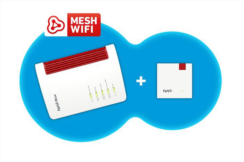 "FRITZ! - MESH SET 7530 + 1200 INT-Bianco"