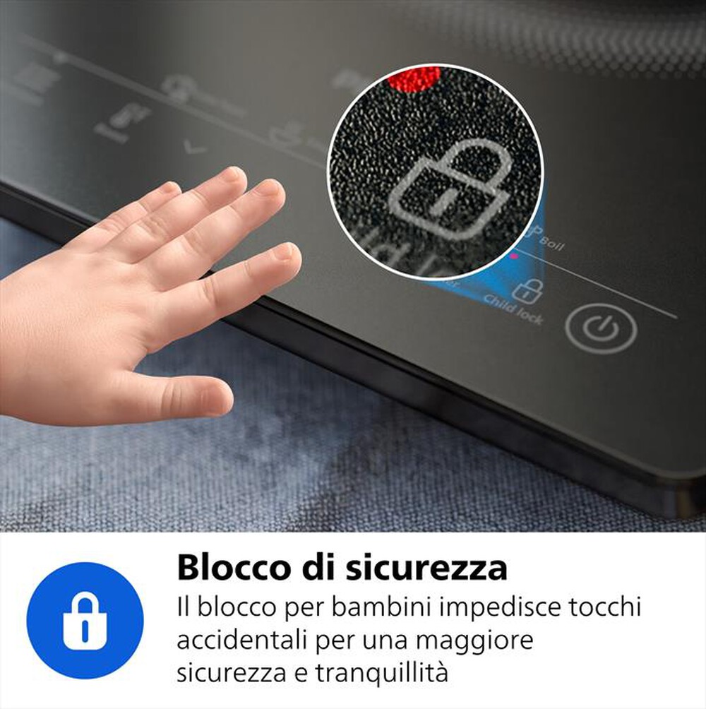 Immagine del prodotto PHILIPS - Piastra a induzione SERIE 3000 HD5830/90-Nero