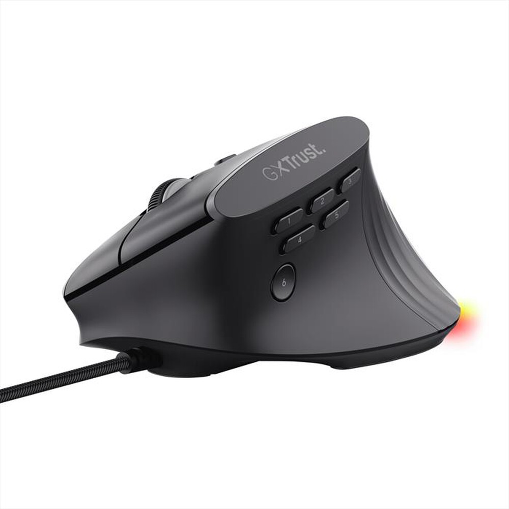 Immagine del prodotto TRUST - GXT145 REXXA ERGONOMIC GAMING MOUSE-Black/RGB