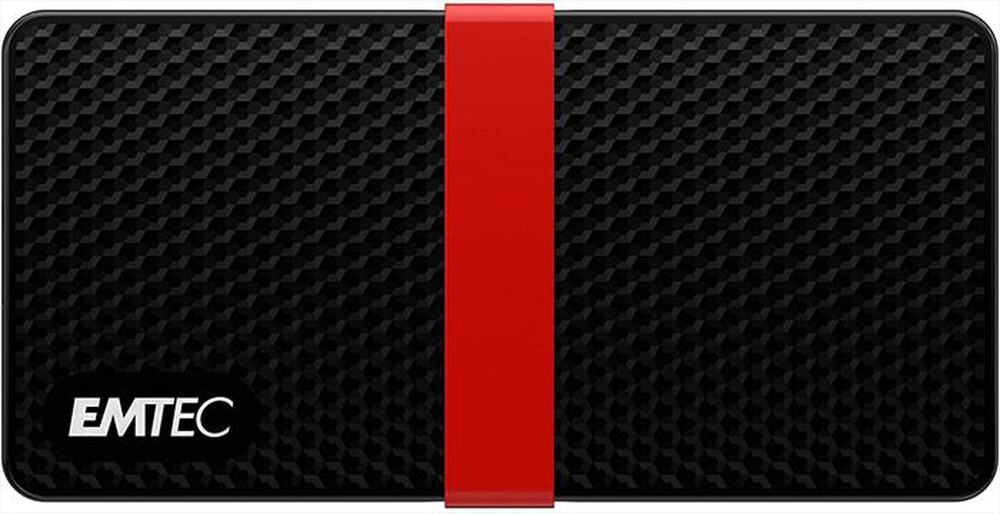 "EMTEC - Hard disk esterno ECSSD512GX200-Nero/Rosso"