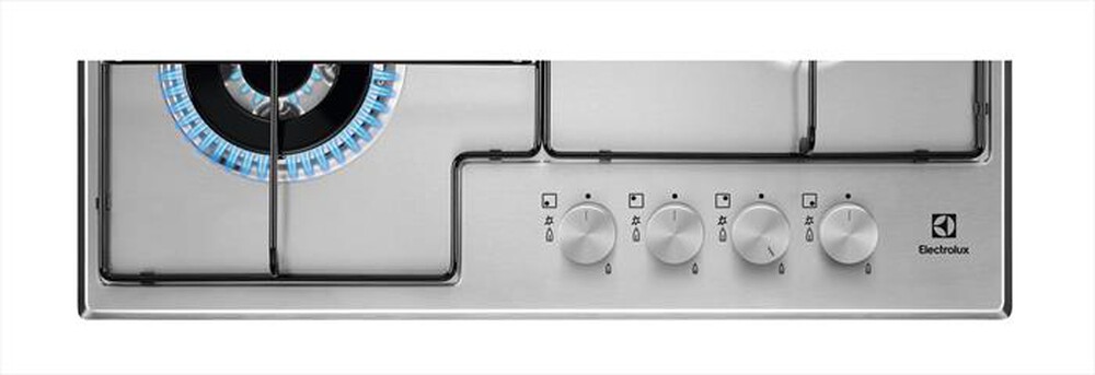 "ELECTROLUX - Piano cottura a gas EGS6434X 0cm-Inox/manopole finitura silver"