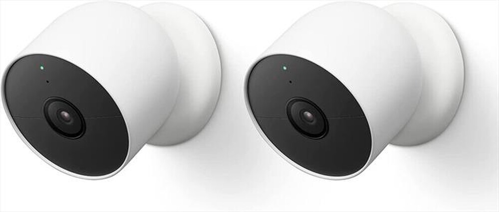 "GOOGLE - NEST CAM PER ESTERNI O INTERNI, DUO PACK-Bianco"