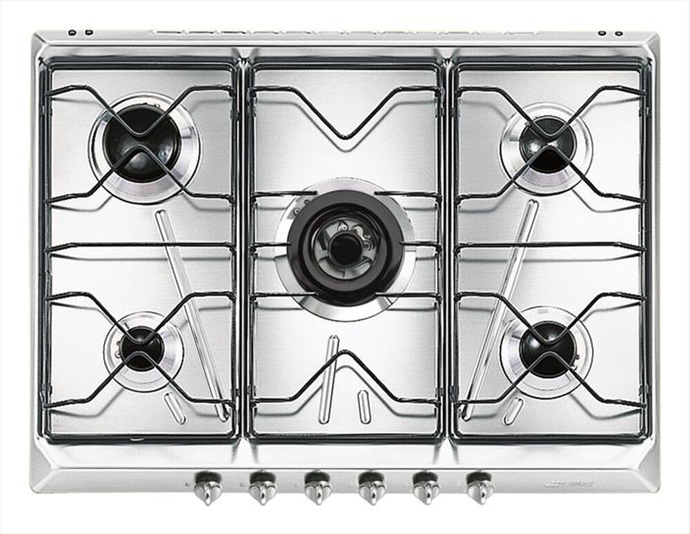 Immagine del prodotto SMEG - Piano cottura a gas SRV576-5 5 fuochi 68,5cm-Inox