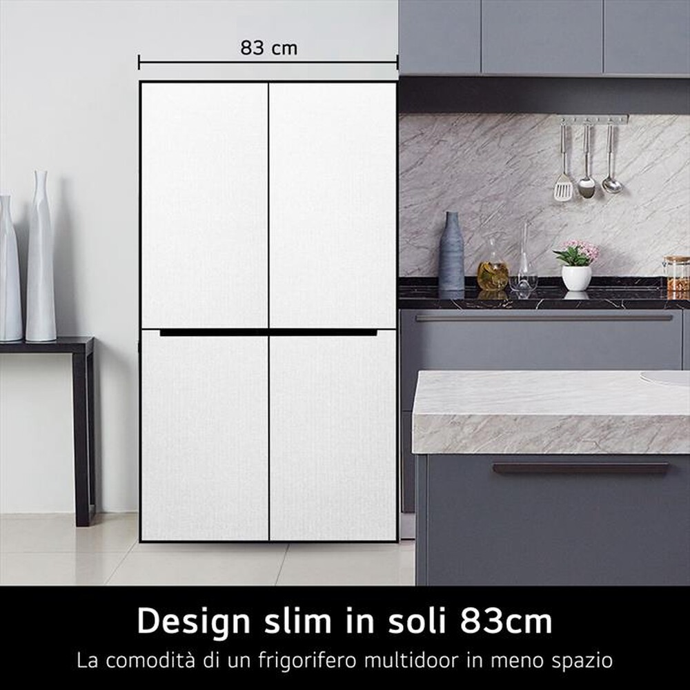 "LG - Frigorifero 4 porte GMB844MC4E Classe E 530L-Nero"